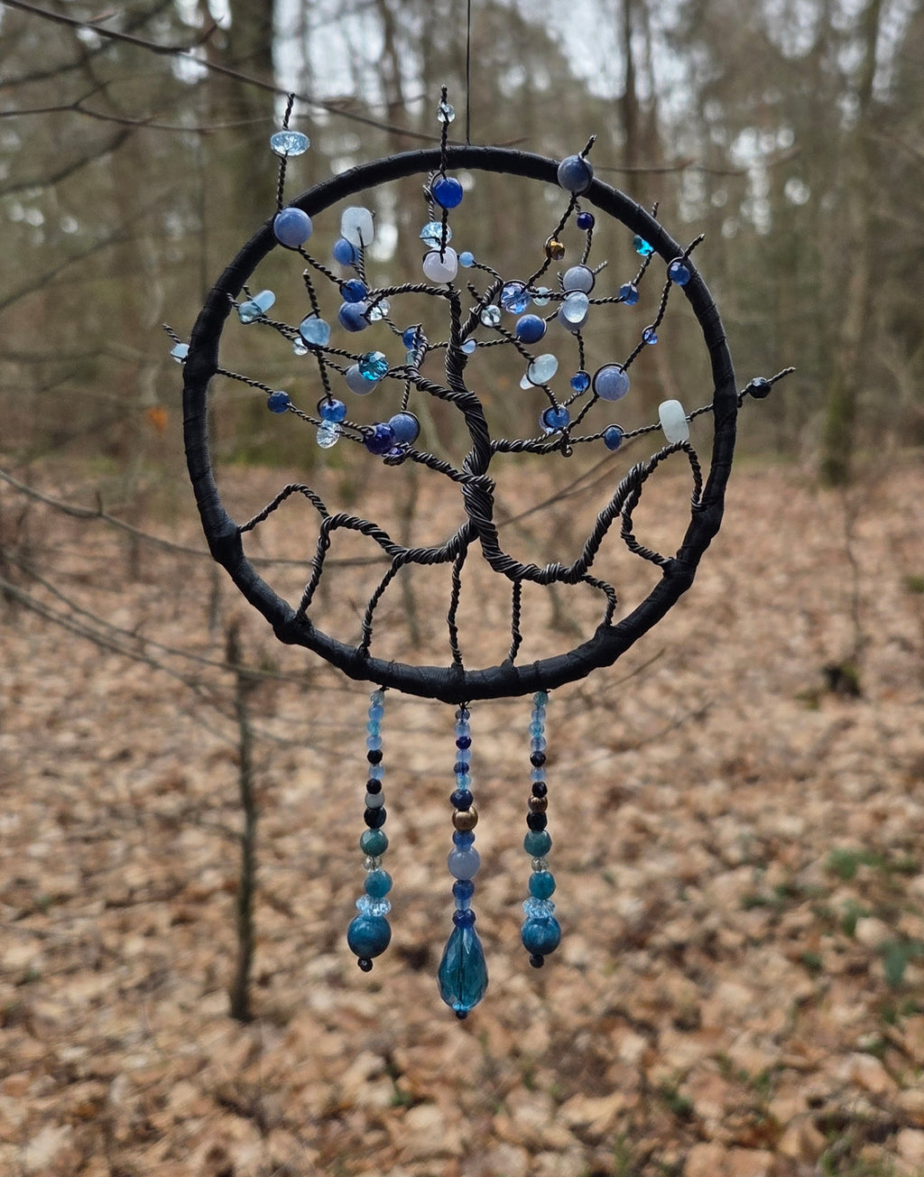 Smuk blå solfanger