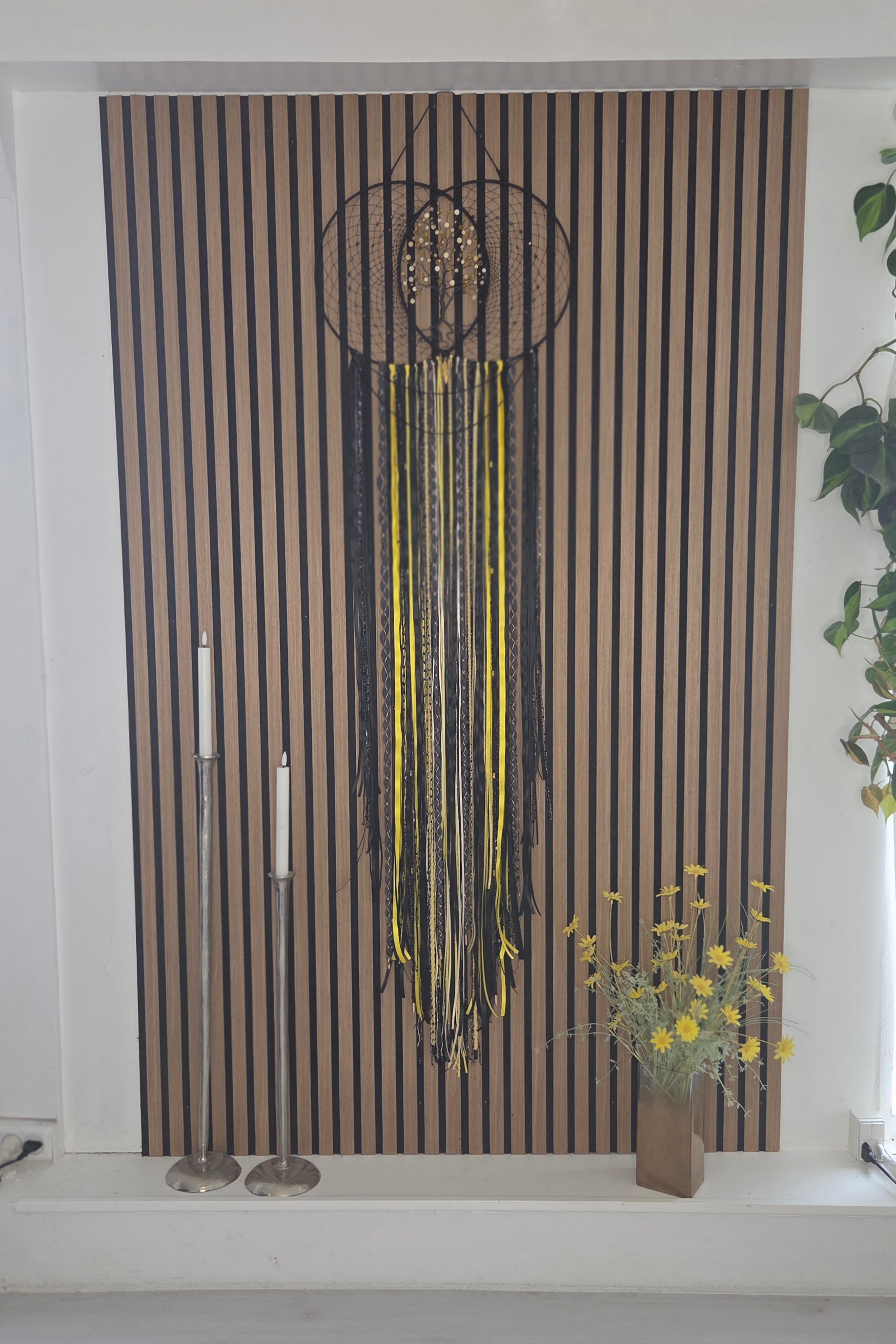 Sort/gul drømmefanger.